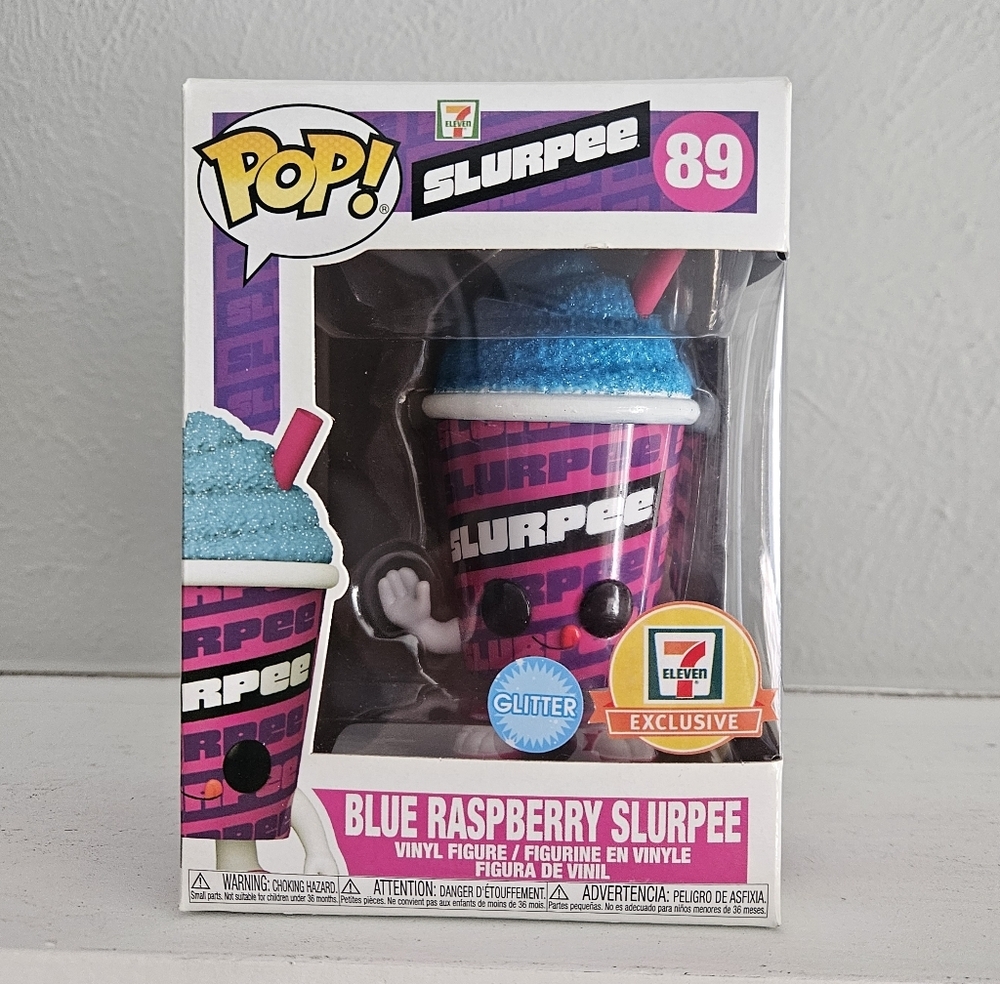 New In Box- Funko Pop! 7-11 Blue Rasberry Slurpee Figure- Glitter Exclusive-#89